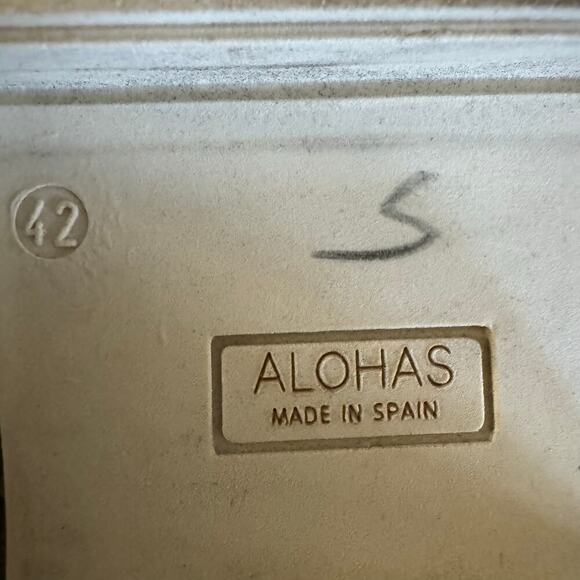 Alohas Trailblazer Cream Leather Chunky Loafers Y2K Size 42/US 11 - Picture 12 of 14